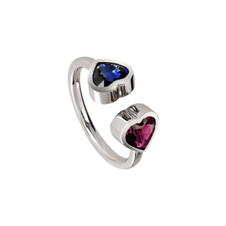 Weißgold, Ringe, ColorConcept by Natalie Doppel Herz Ring, Ref: 20120991