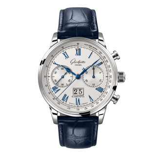 Damen- und Herrenuhr, Glashütte Original Senator Chronograph, Ref: 1-37-24-01-02-61