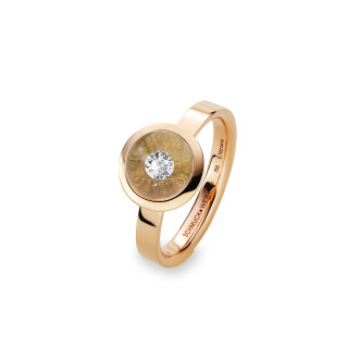 Rotgold, Ringe, Schmuckwerk Glasklar Ring, Ref: DR687-RG-GK