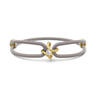 Gelbgold, Armschmuck, Niessing Spannring® Ära Armband, Ref: N392910-grau-cy