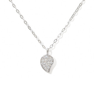 Weißgold, Halsschmuck, Tamara Comolli SPARKLE Drop Halskette, Ref: C-Spa-1-Dr-p-wg-45