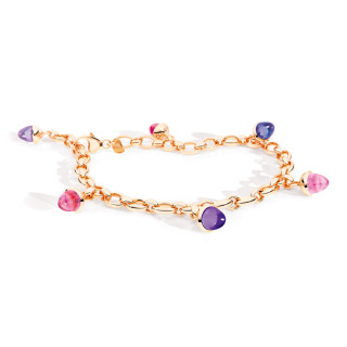 Roségold, Armschmuck, Tamara Comolli MIKADO Charm Armband 'Wildberry', Ref: B-MC-Ch-WB-rg
