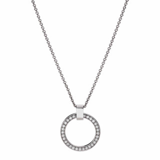 Platin, Halsschmuck, Schmuckwerk Saturn Anhänger mit Halskette, Ref: SH505-PT