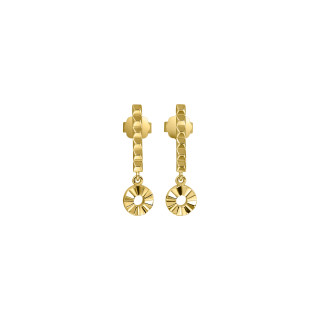 Gelbgold, Ohrringe, Zig Zag by Natalie Stabohrstecker mit Hänger rund, Ref: 00120772