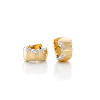 Gelbgold, Ohrringe, Schmuckwerk Alpen Klappcreolen, Ref: GO1585-GG