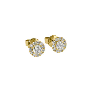 Gelbgold, Ohrringe, Ruppenthal Brillant Ohrstecker "Halo", Ref: 00964743