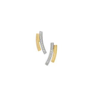 Gelbgold, Ohrringe, Schmuckwerk Saturn Ohrstecker, Ref: SO1115-GG-PT