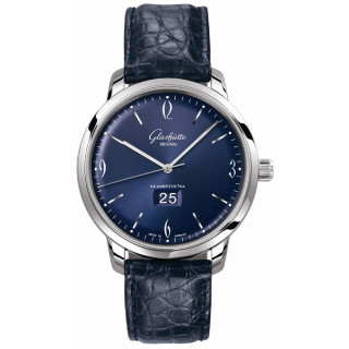 Damen- und Herrenuhr, Glashütte Original Sixties Panoramadatum, Ref: 2-39-47-06-02-04