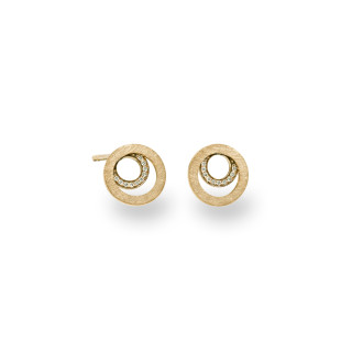 Gelbgold, Ohrringe, Schmuckwerk Saturn Ohrstecker, Ref: SO115-GG