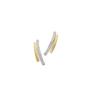 Gelbgold, Ohrringe, Schmuckwerk Saturn Ohrstecker, Ref: SO1125-GG-PT