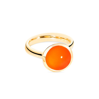 Gelbgold, Ringe, Tamara Comolli BOUTON Ring Large mit Karneol, Ref: R-BOU-l-Carn-yg