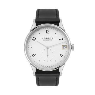 Damen- und Herrenuhr, NOMOS Glashütte Minimatik 39 Datum, Ref: 1250