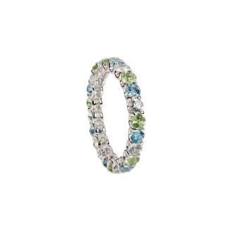 Memoirering Saphire Peridote