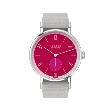 Unisex, Handaufzug, NOMOS Glashütte Tangente 38 Datum Chili 