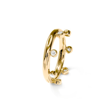         Gelbgold, Ringe, Tamara Comolli GYPSY Crown Brilliant Cut Ring 'Classic'