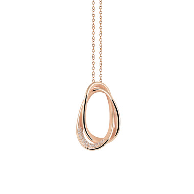 Roségold, Halsschmuck, Cammilli Firenze Galaxy Anhänger mit Halskette