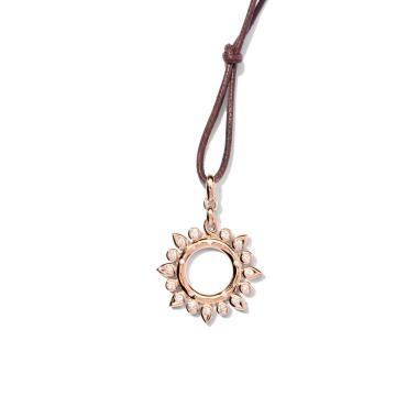 Halsschmuck, Roségold, Tamara Comolli GYPSY Anhänger Classic Sun mit Diamanten