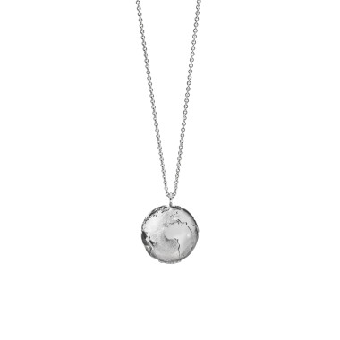         Platin, Halsschmuck, Schmuckwerk Meine Welt Anhänger mit Halskette