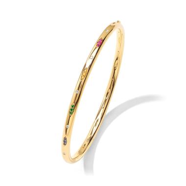 Armschmuck, Gelbgold, Tamara Comolli GYPSY Armspange Candy Pavé  medium 