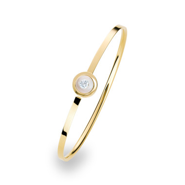         Gelbgold, Armschmuck, Schmuckwerk Armspange Glasklar