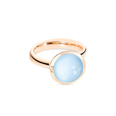         Roségold, Ringe, Tamara Comolli BOUTON Ring large mit Chalcedon