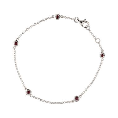 Armschmuck, Weißgold, Ruppenthal Armband Rubine