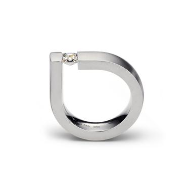 Ringe, Platin, Niessing Spannring Bauhaus