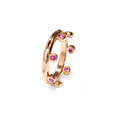         Roségold, Ringe, Tamara Comolli GYPSY Crown Brilliant Cut Ring 'Blush'