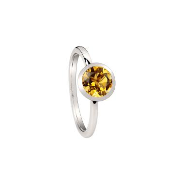Ringe, Weißgold, Ruppenthal Citrin Ring