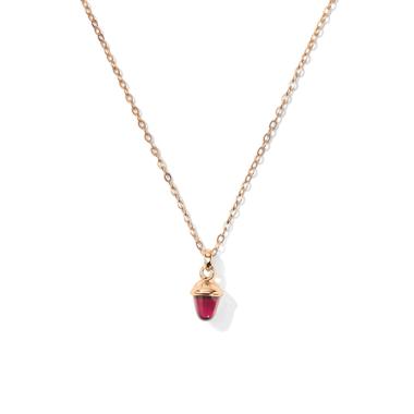 Halsschmuck, Roségold, Tamara Comolli myMIKADO Halskette Rosa Turmalin