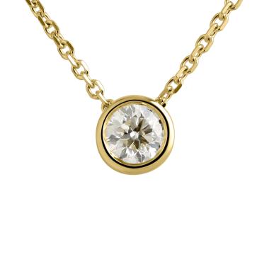 Halsschmuck, Gelbgold, Ruppenthal Collier Solitär