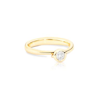 Ringe, Gelbgold, Tamara Comolli BOUTON Solitaire Ring
