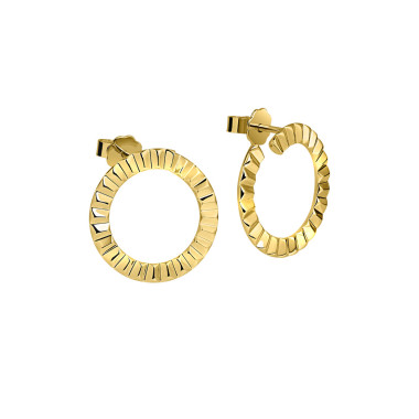         Gelbgold, Ohrringe, Zig Zag by Natalie Zig Zag Creolen