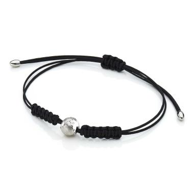 Armschmuck, Weißgold, Schmuckwerk Textilband Meine Welt