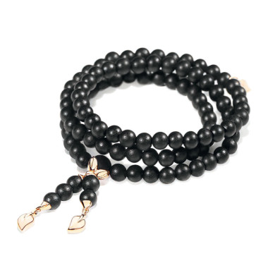         Roségold, Armschmuck, Tamara Comolli INDIA Armband mit Ebenholz Medium