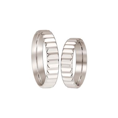 Ringe, Platin, Zig Zag by Natalie Trauringe