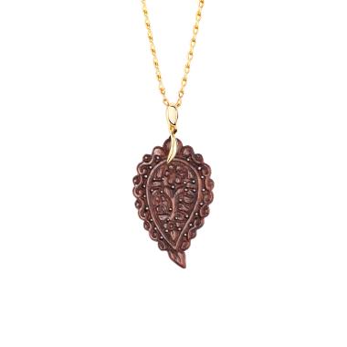 Halsschmuck, Gelbgold, Tamara Comolli INDIA Anhänger medium Snakewood