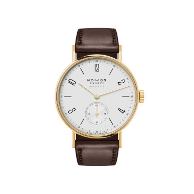 Automatik, Damenuhr, NOMOS Glashütte Tangente Gold Neomatik Doré