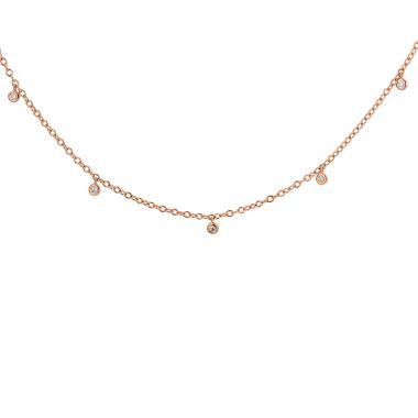 Halsschmuck, Roségold, Ruppenthal Swing Collier