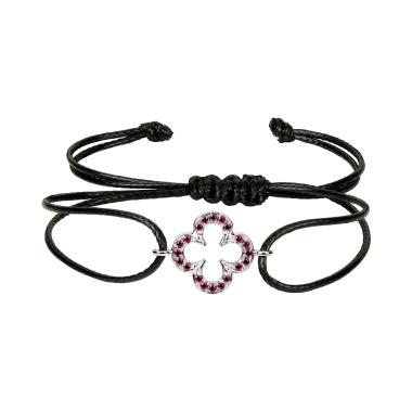 Armschmuck, Weißgold, Ruppenthal Armband Kleeblatt