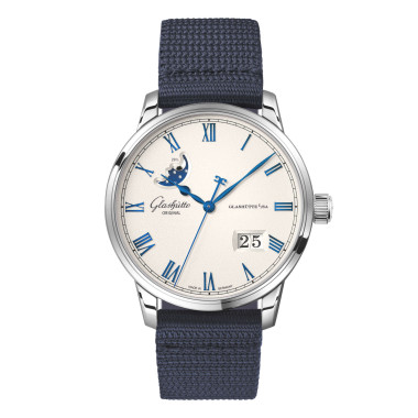         Damen- und Herrenuhr, Automatik, Glashütte Original Senator Excellence Panoramadatum Mondphase
