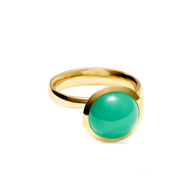         Gelbgold, Ringe, Tamara Comolli BOUTON Ring Large mit Chrysopras