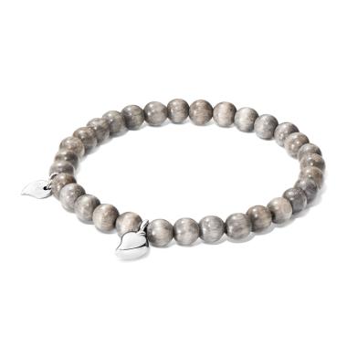 Armschmuck, Weißgold, Tamara Comolli INDIA Drop Armband Greywood medium