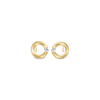 Ohrringe, Gelbgold, Niessing Spannring® Ohrstecker 