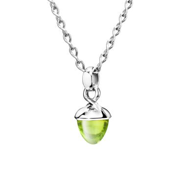 Halsschmuck, Weißgold, Tamara Comolli MIKADO Bouquet Anhänger Peridot