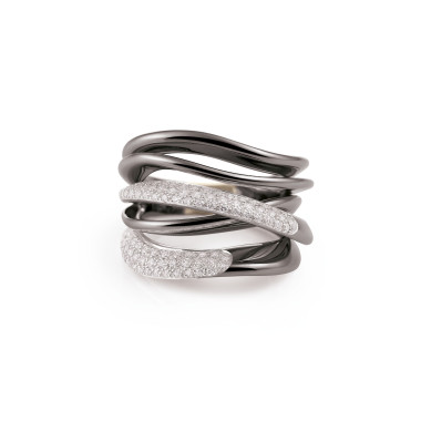 Ringe, Gold farbig beschichtet, Cammilli Firenze Galaxy Lux Ring
