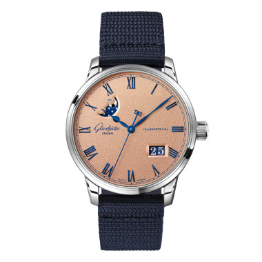         Damen- und Herrenuhr, Automatik, Glashütte Original Senator Excellence Panoramadatum Mondphase