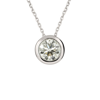         Weißgold, Halsschmuck, Ruppenthal Collier Brillant
