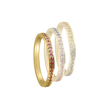 Ringe, Gelbgold, Ruppenthal Memory "Rainbow"