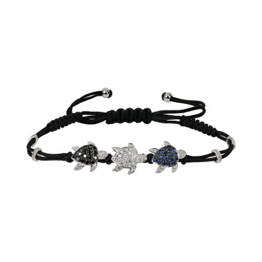         Weißgold, Armschmuck, Ruppenthal Armband 3 Turtles